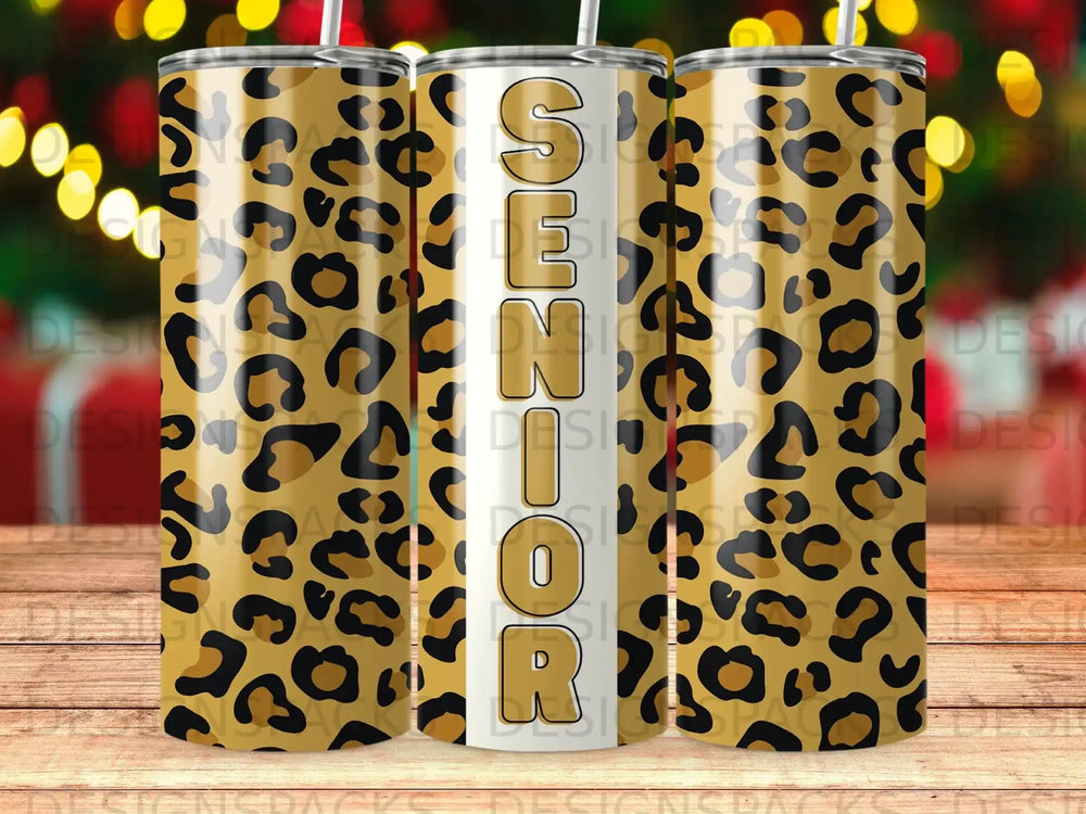 Stylish Leopard Print Senior Tumbler product type