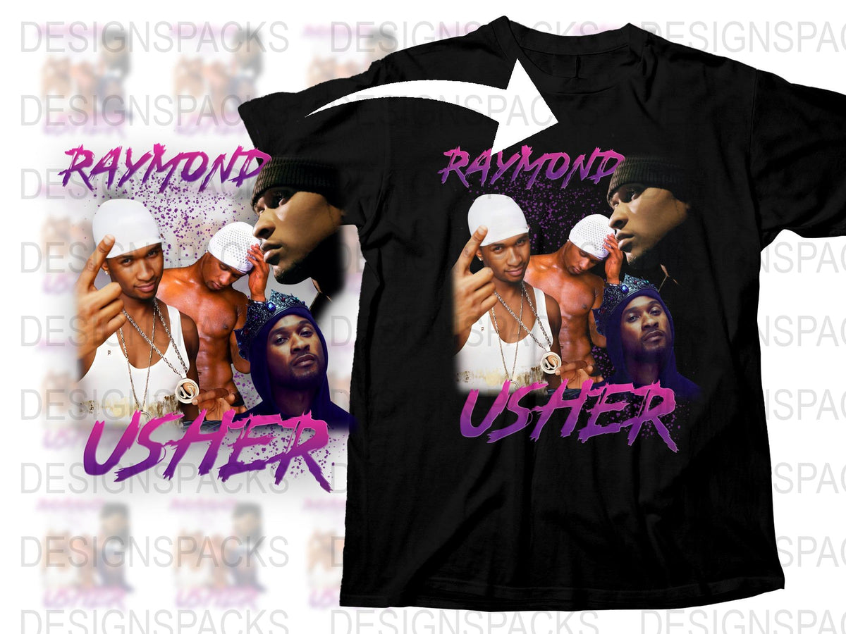 Vintage Usher Raymond Music Tee, 90s Hip Hop Artist Graphic T-Shirt, Retro RandB Singer Fan Merchandise, Unisex Clothing