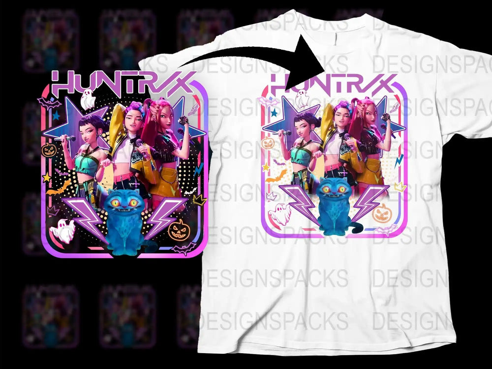 Colorful Anime Inspired T-Shirt, Vibrant Cartoon Characters Graphic Tee, Unisex Fashion Top