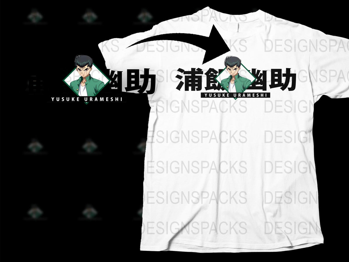 Yusuke Urameshi T-Shirt, Anime Graphic Tee, Unisex Manga Shirt, Cool Retro Anime Design