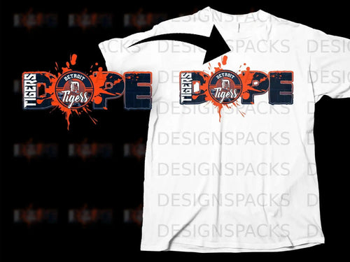 Detroit Tigers Dope Design Graphic T-shirt