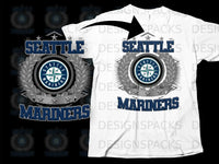Load image into Gallery viewer, Seattle Mariners Star Emblem Design T-Shirt
