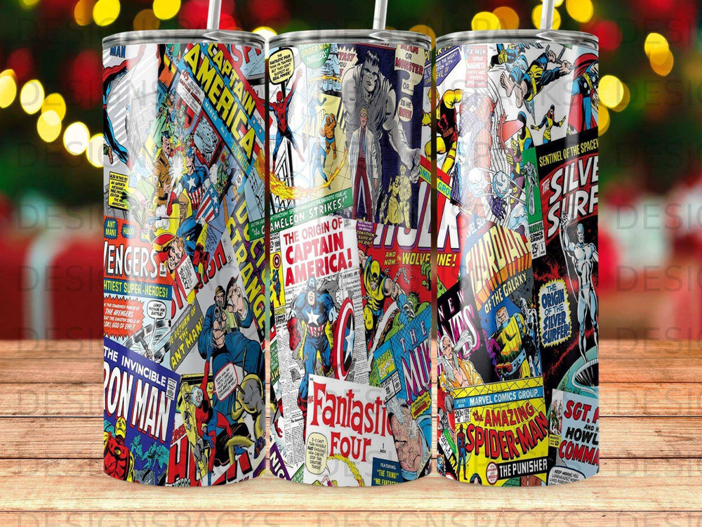 Collage of vintage Marvel Comics covers featuring Captain America, Fantastic Four, and Spider-Man.