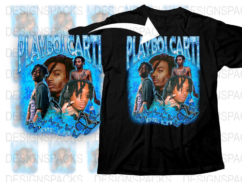 Playboi Carti Graphic T-Shirt, Hip Hop Artist Inspired Tee, Casual Streetwear, Black Cotton Shirt, Music Fan Apparel, Unisex Fashion