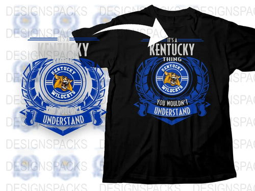 Kentucky Wildcats T-Shirt, Blue and Black Sports Tee, College Fan Apparel, It's a Kentucky Thing You Wouldn't Understand