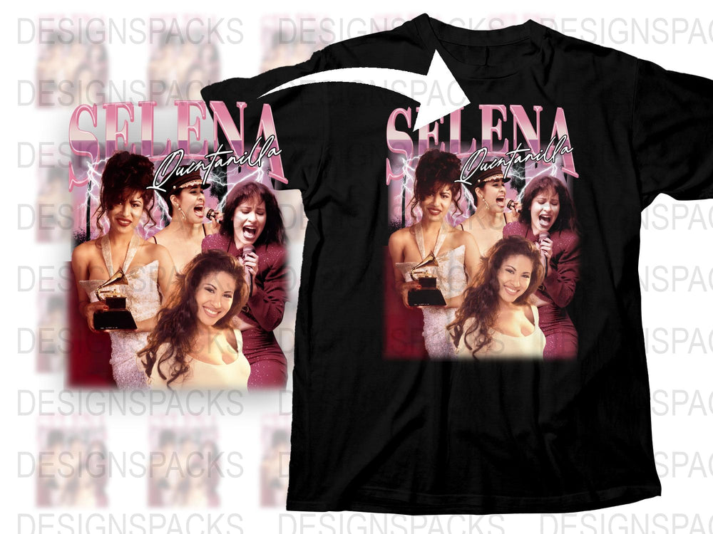 Selena Quintanilla Graphic T-Shirt, Vintage Inspired Pop Star Tee, Retro Music Fan Apparel