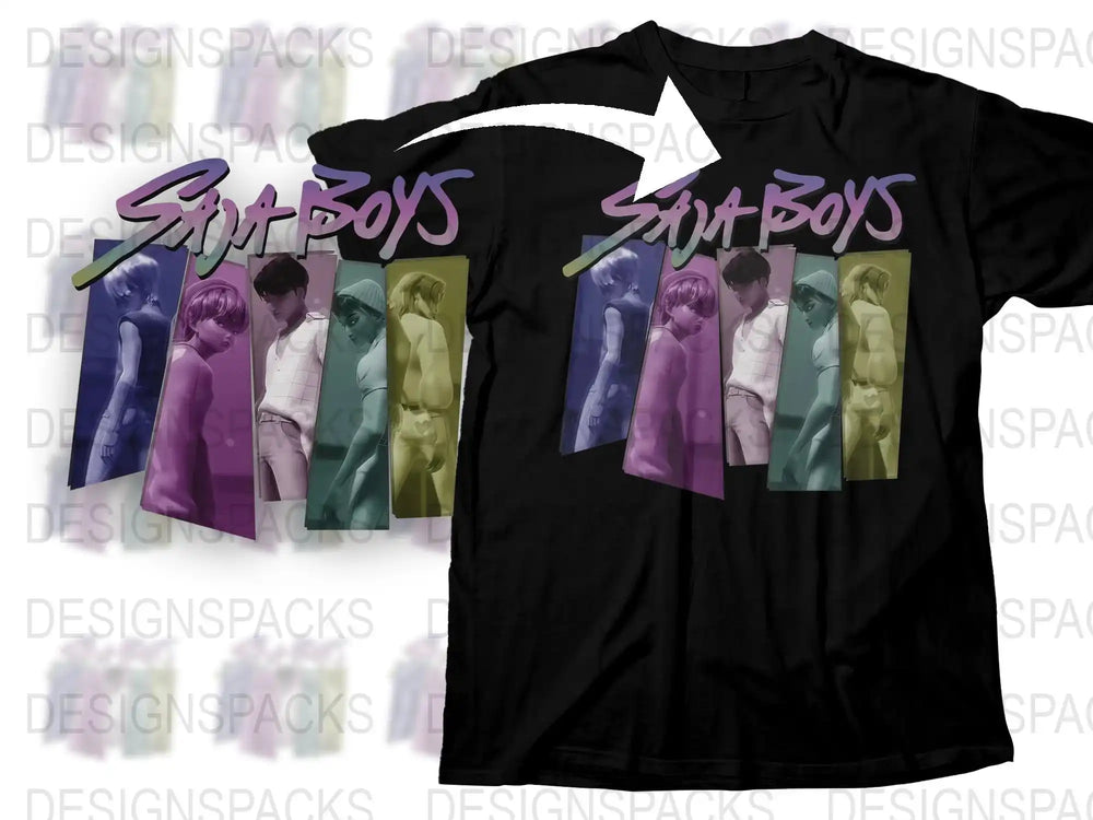 Colorful Soap Boys Graphic T-Shirt, Stylish Pop Art Fashion Tee, Urban Streetwear, Unisex Clothing