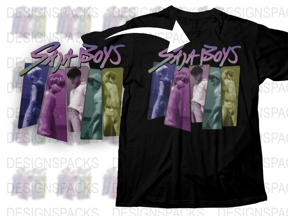 Colorful Soap Boys Graphic T-Shirt, Stylish Pop Art Fashion Tee, Urban Streetwear, Unisex Clothing