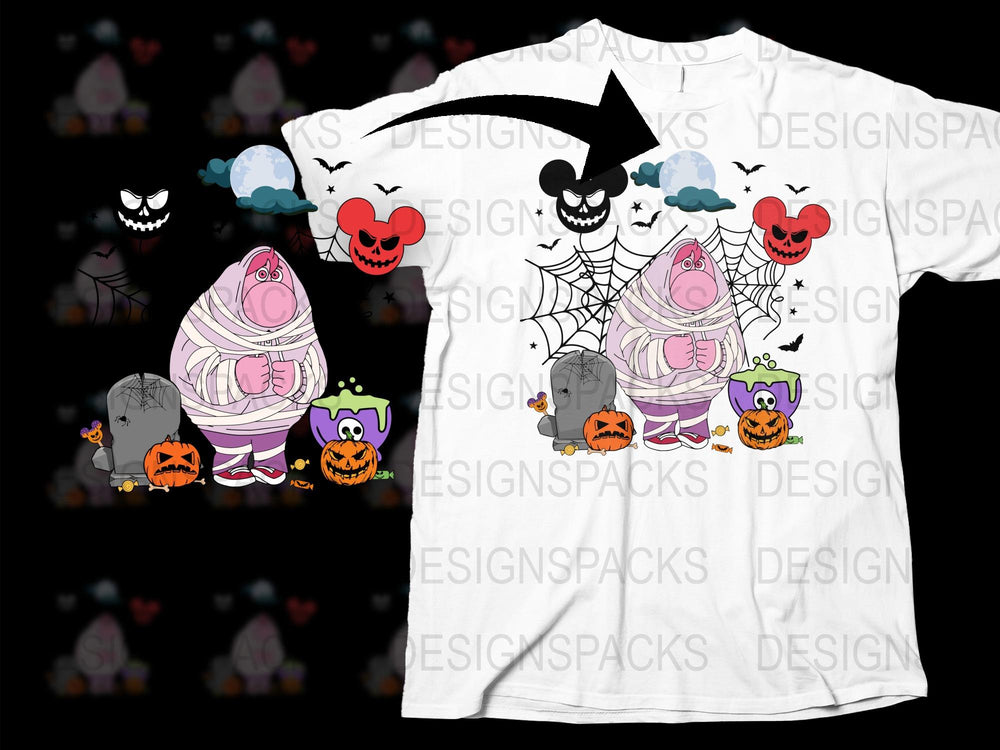 Halloween T-Shirt Spooky Pumpkins and Ghosts Fun Holiday Apparel for All Ages