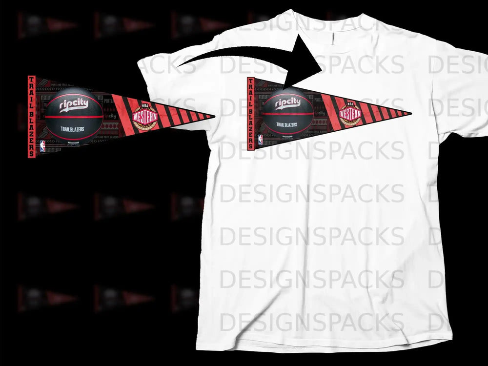 NBA Western Conference Trail Blazers Ripcity T-Shirt
