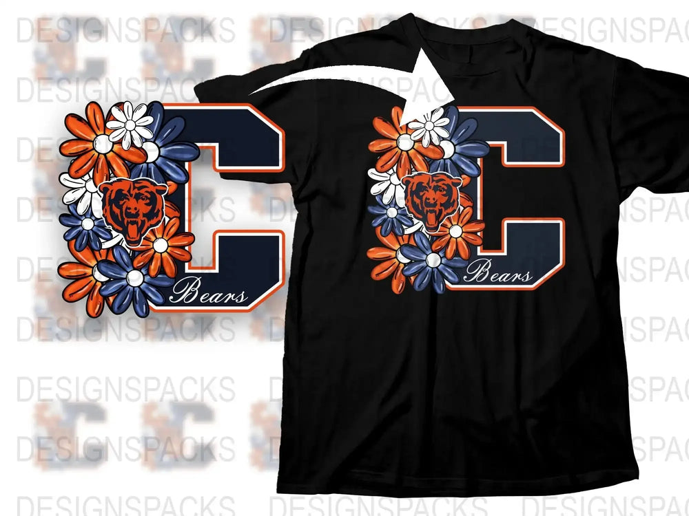 College Team Tiger Floral Graphic T-Shirt, Vintage Floral Sports Tee, Casual Streetwear, Unisex Fashion Top