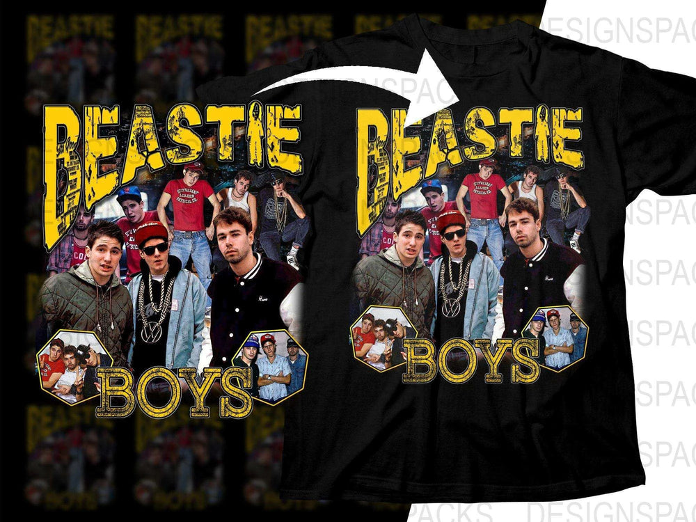Beastie Boys Vintage Music Bootleg Graphic Png Digital Download