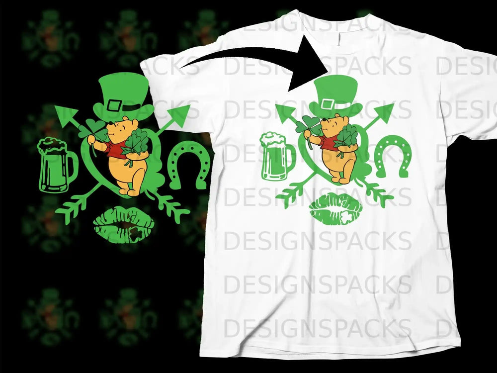 Pooh St Patricks Day Leprechaun Shamrock product type