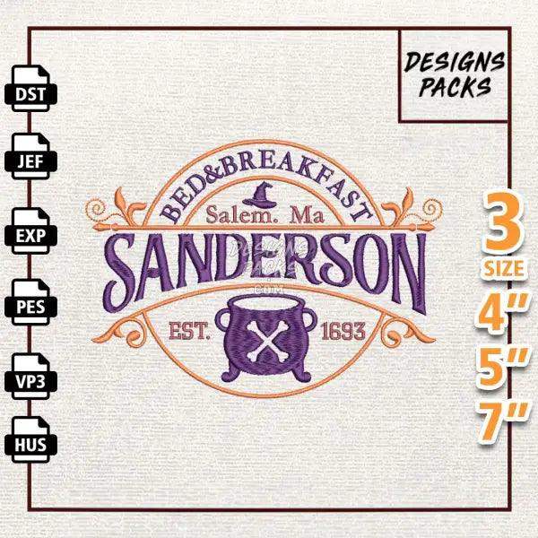 Bed Breakfast Witch 1693 Embroidery Design