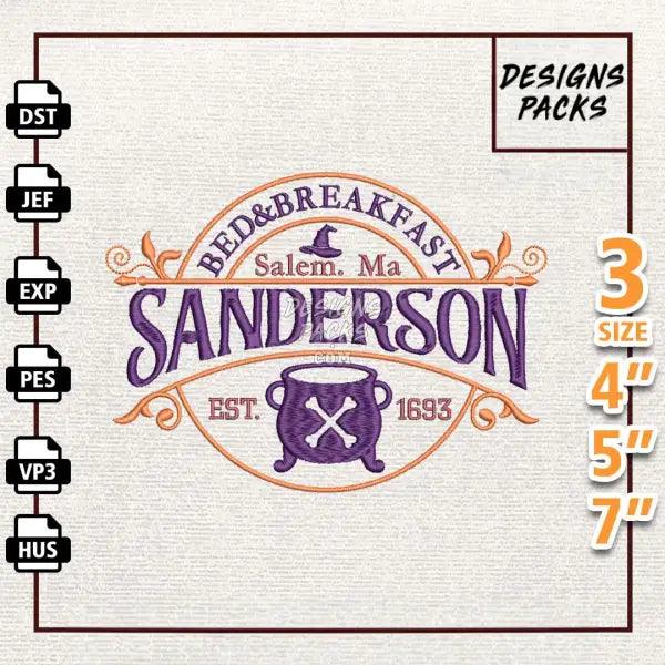 Bed Breakfast Witch 1693 Embroidery Design