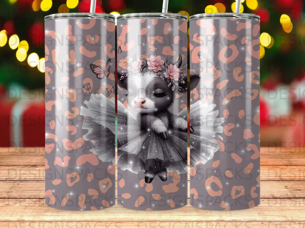 Cute Calf Ballerina Floral Crown Sparkling Leopard product type