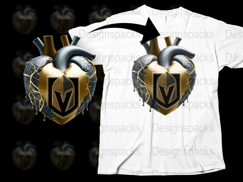Gothic Heart Armor T-Shirt, Metallic Shield Graphic Tee, Unique Fantasy Design, Unisex Fashion Clothing