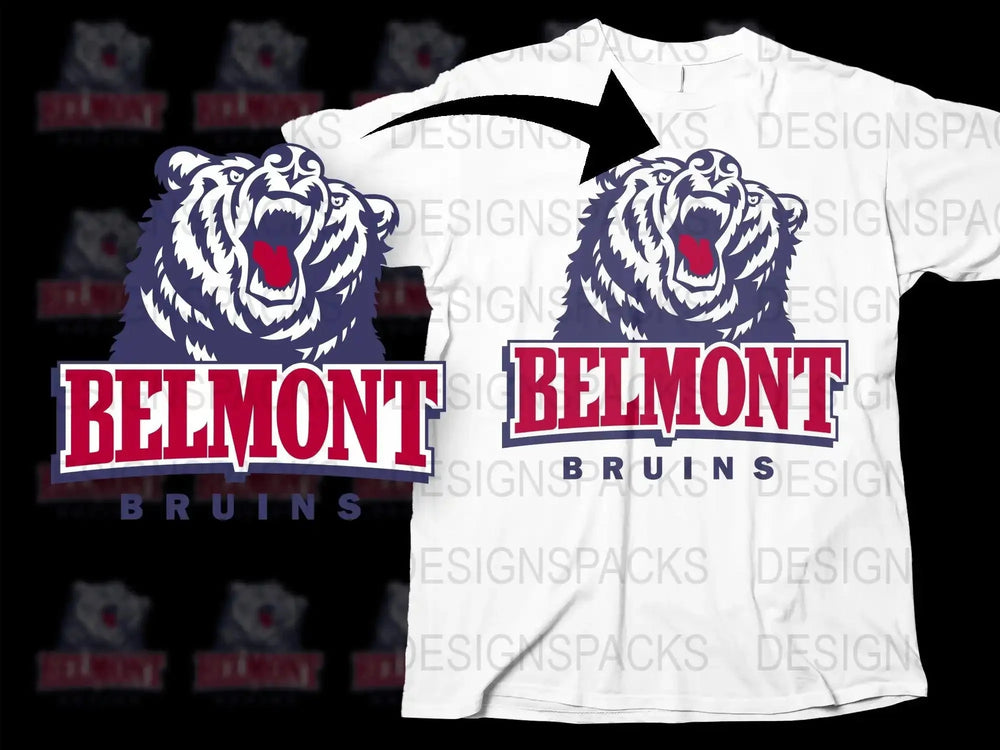 Belmont Bruins College Football Png Digital Download