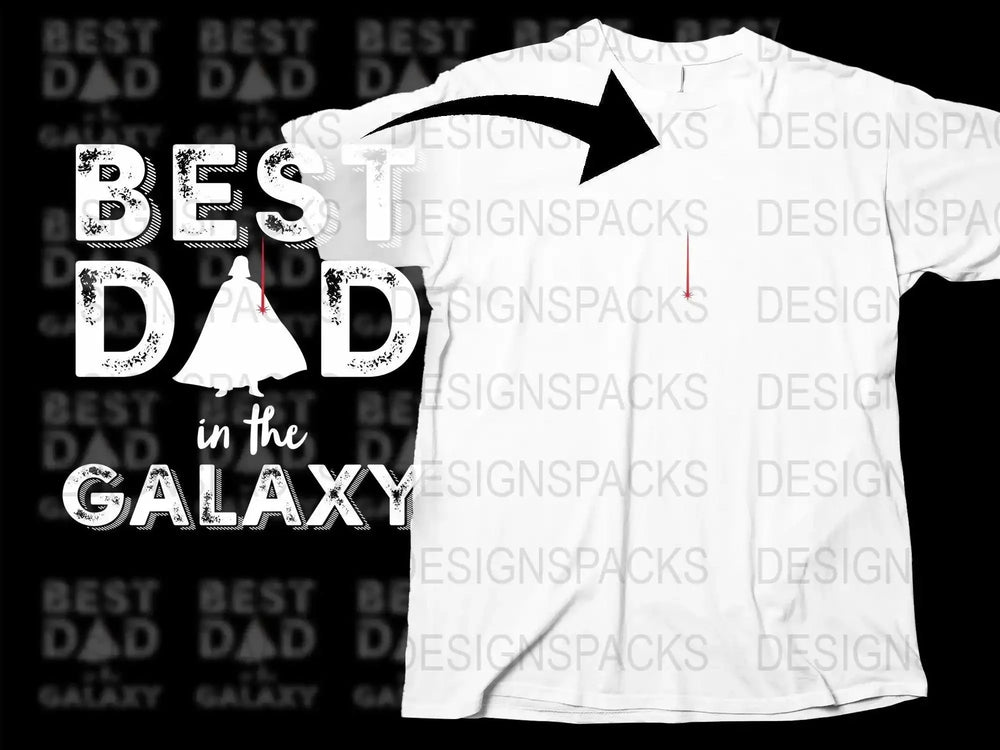 Best Dad In The Galaxy Fantasy Sci-Fi Png Digital Download