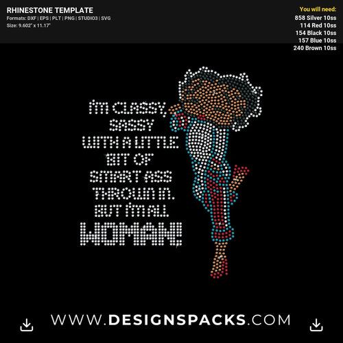 Betty Boop Classy Sassy Rhinestone Digital Template