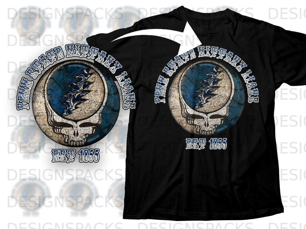 Penn State Nittany Lions Est 1855 Skull Design Shirt