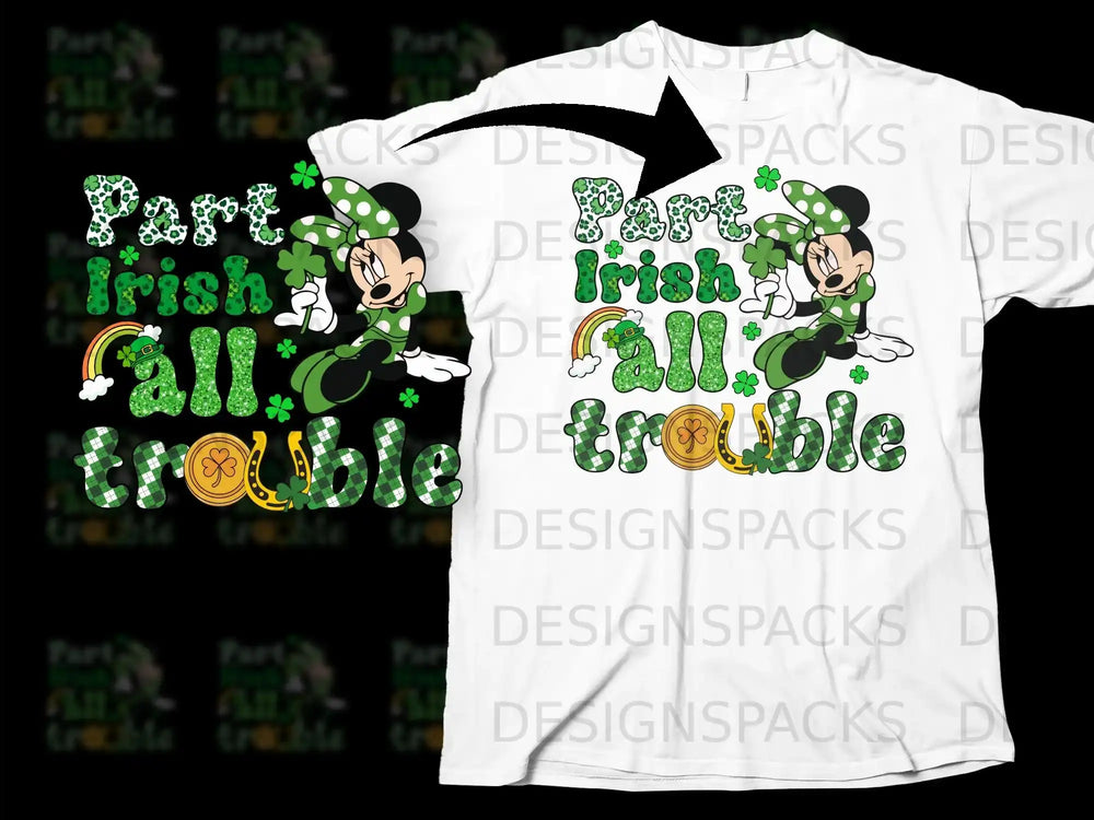 Minnie Mouse St Patricks Day Part Irish All Trouble product type