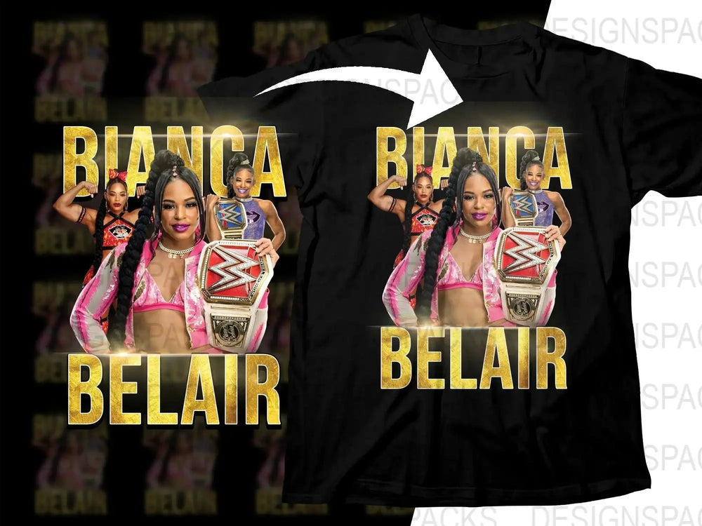Bianca Belair Wrestling Champion Wrestling Bootleg Graphic Png Digital Download