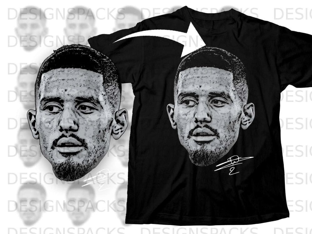 Graphic Face Print T-shirt with Abstract Design