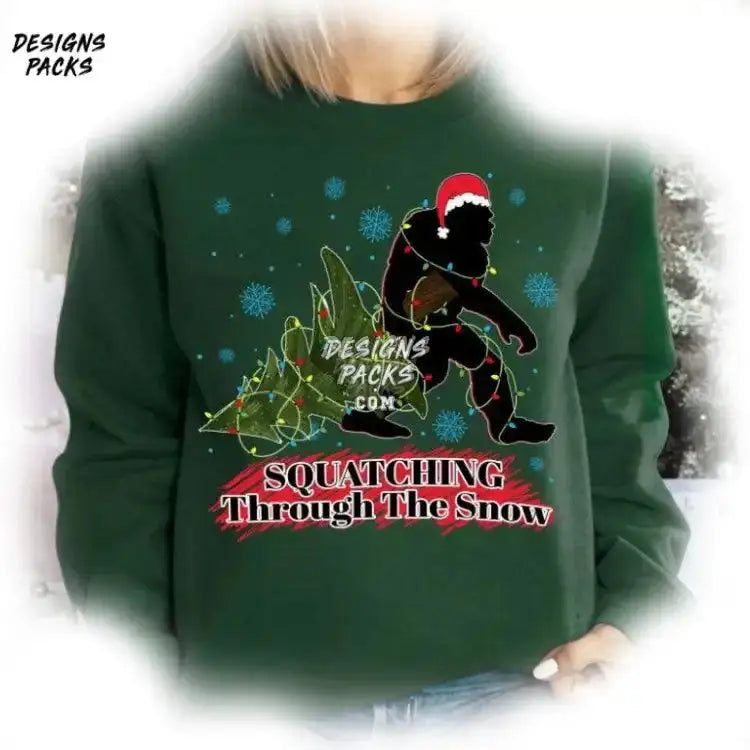 Bigfoot Christmas Sasquatch Xmas Png Design
