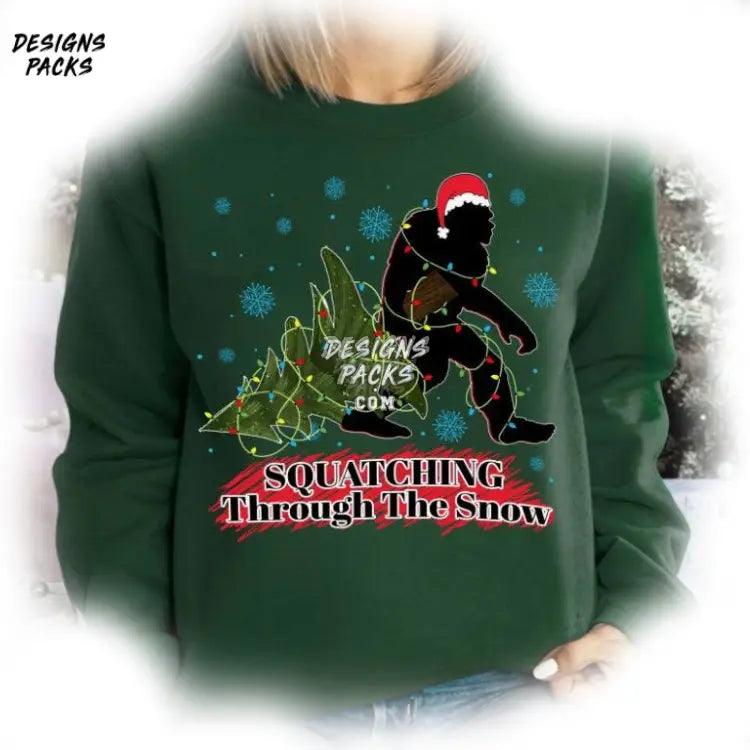 Bigfoot Christmas Sasquatch Xmas Png Design