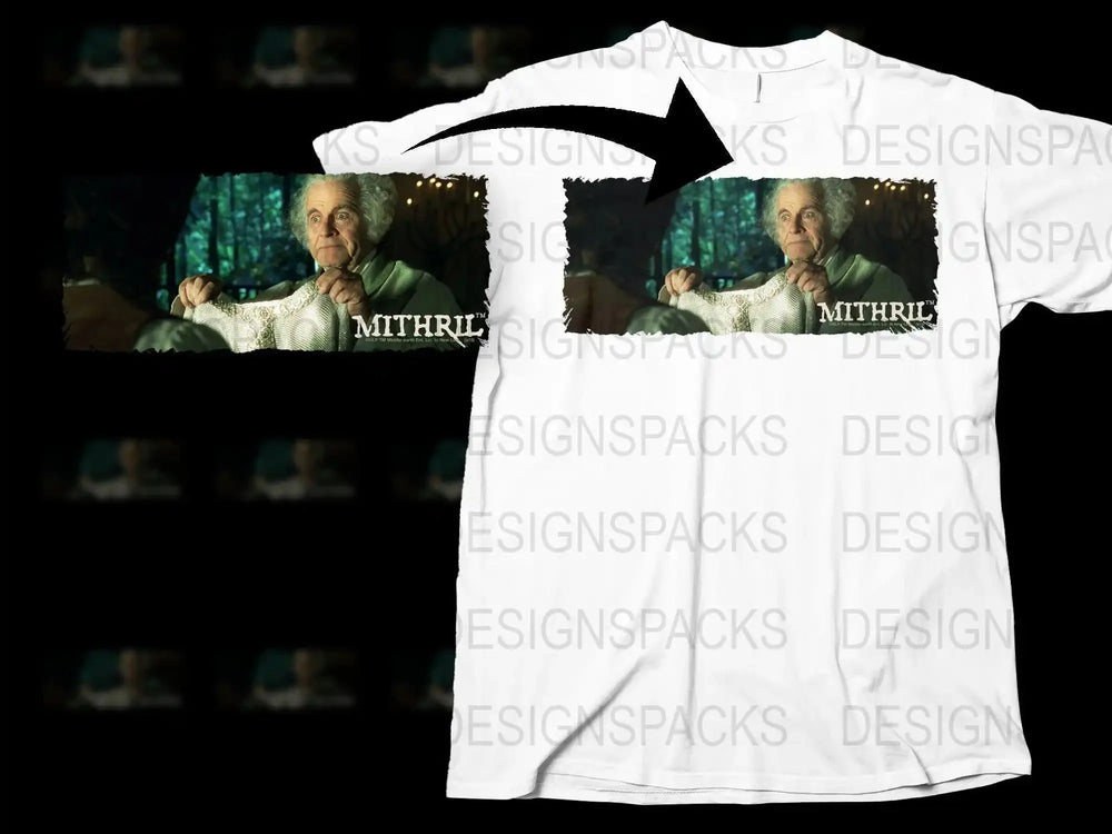 Bilbo Offers Magical Mithril Png Digital Download from Mithril Collection Png Digital Download