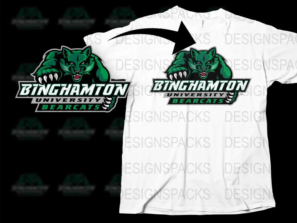 Binghamton Bearcats College Football Png Digital Download