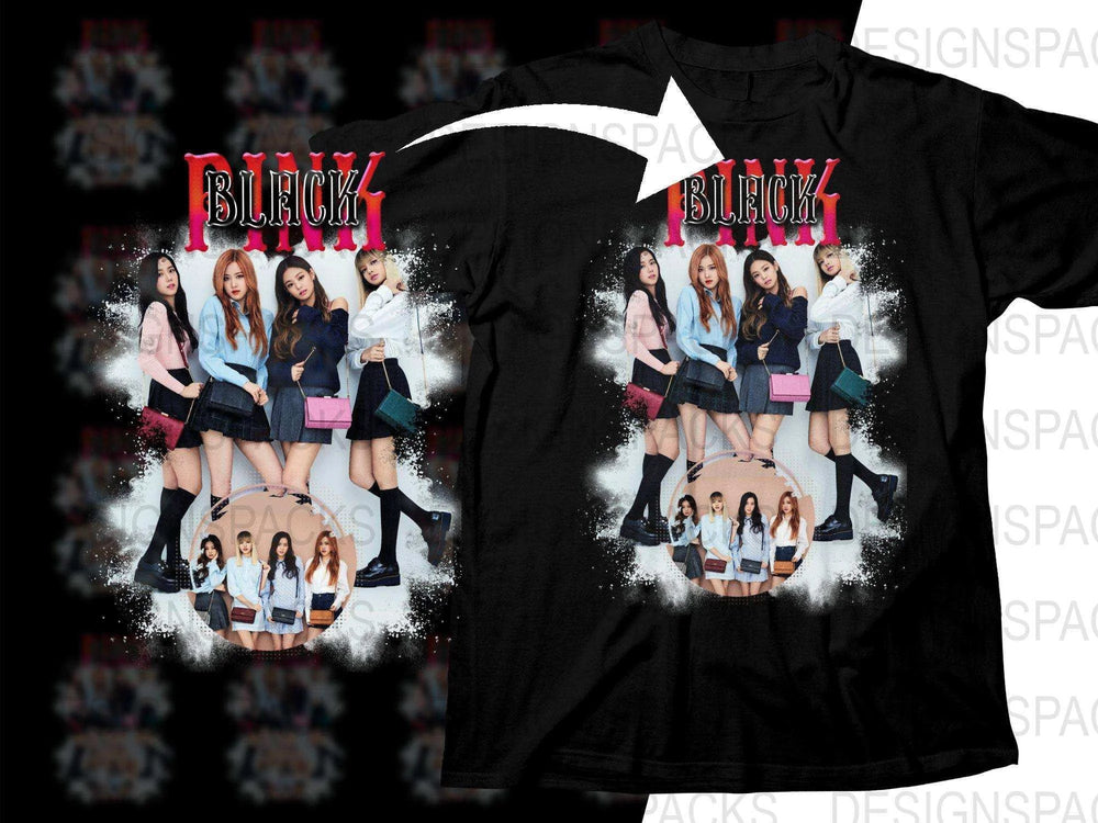 Blackpink Character Circle Music Kpop Halftone Png Digital Download