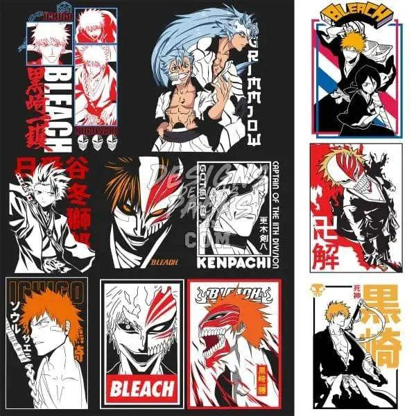 11 Bleach Designs Bundle PNG