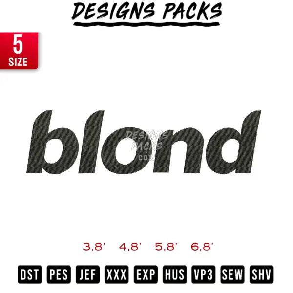 Blond Embroidery Design 