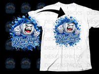 Load image into Gallery viewer, Blue Jays Angry Baseball Graphic T-shirt for Fans
