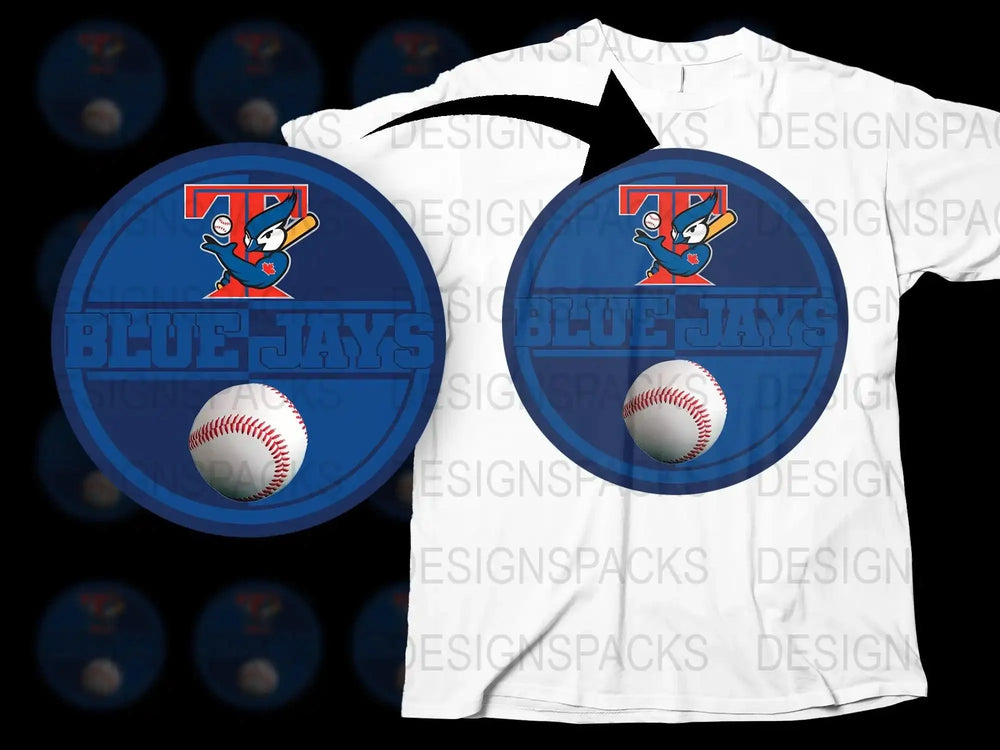 Blue Jays Baseball Graphic Png Digital Download