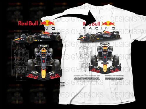 Blueprint Red Bull Racing Formula 1 Car Png Digital Download