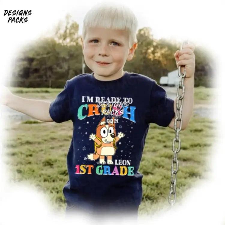 Bluey Back To School Grade Png Design