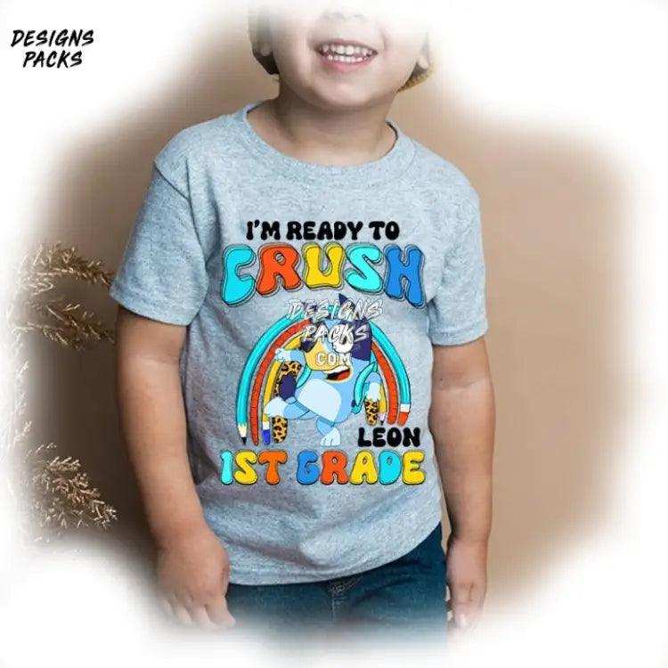 Bluey Back To School I’m Ready For Kindergarten First Day Of Png Design