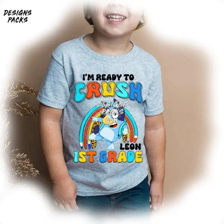 Bluey Back To School I’m Ready For Kindergarten First Day Of Png Design