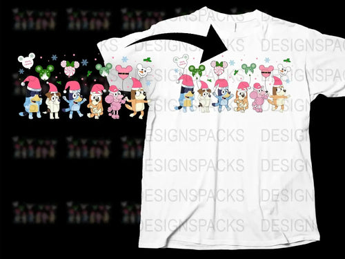 Cartoon Animal Family T-Shirt, Cute Characters, Kids and Adults Clothing, Unisex Graphic Tee
