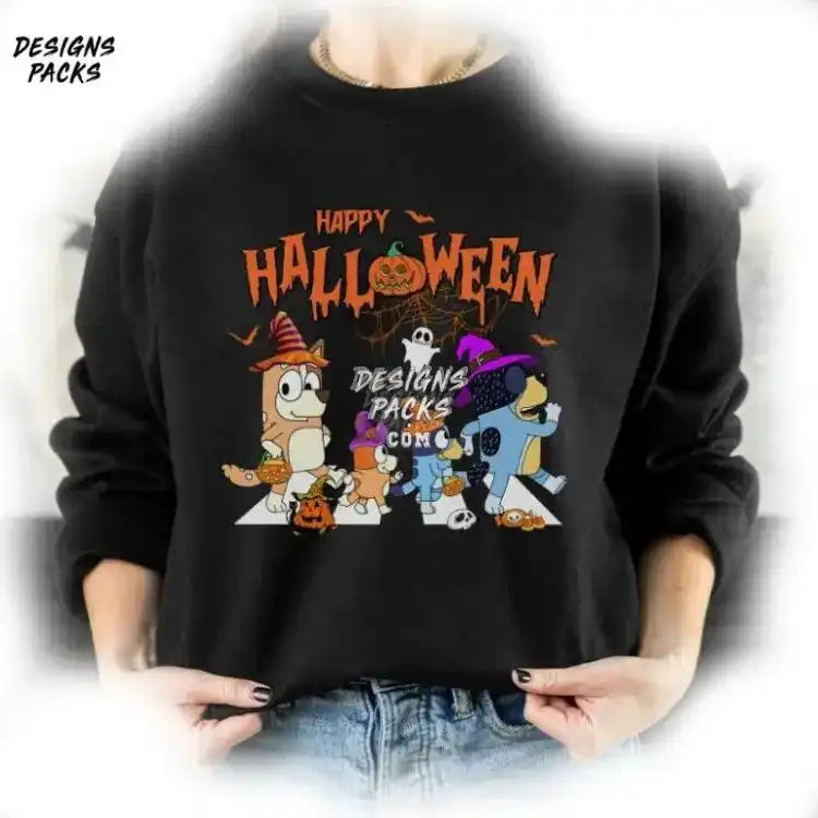 Bluey Bingo Halloween Party Abbey Road Png Design