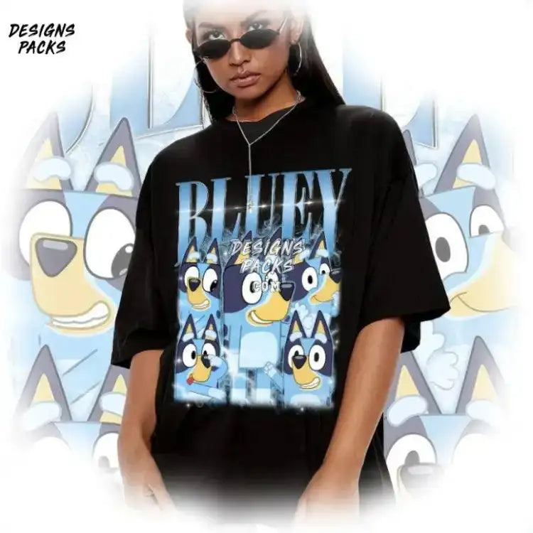 Bluey Bootleg Change Your Here Vintage Png Design