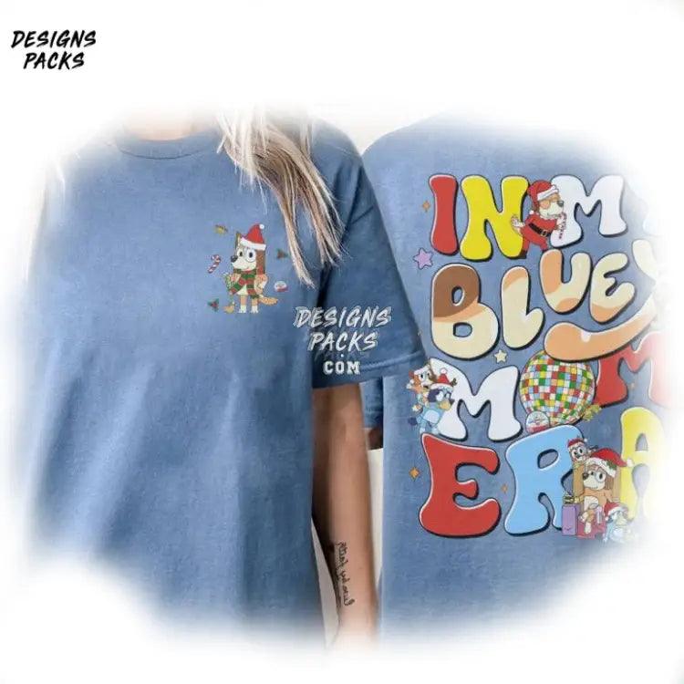 Bluey Christmas Kids Toddler In My Mom Era Png Design