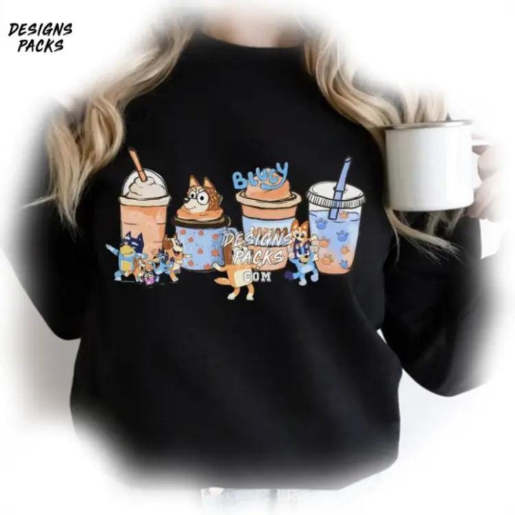 Bluey Coffee Mom Mama Png Design