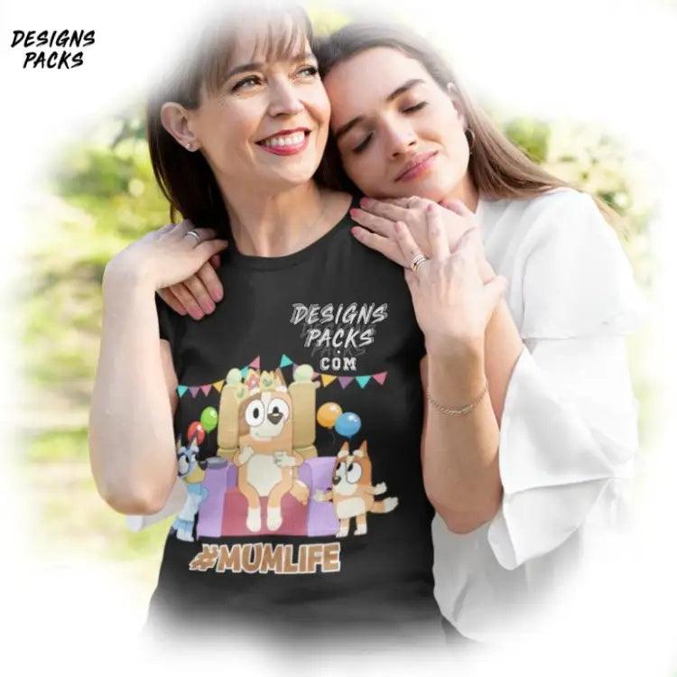 Bluey Custom Dad Mum Mom Life Png Design