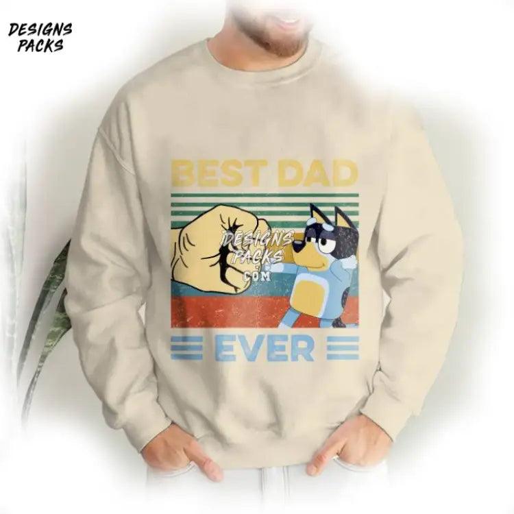 Bluey Dad Bandit Best Ever Png Design