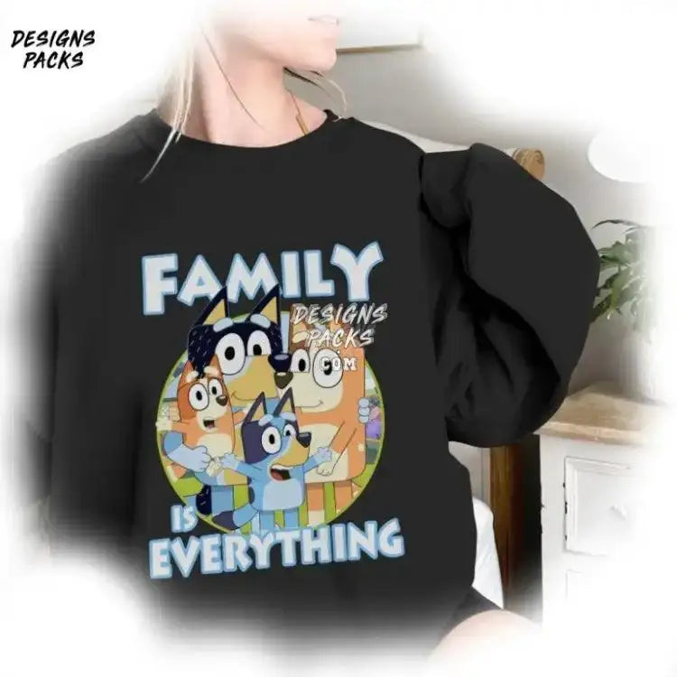 Bluey Dog Cartoon And Bingo Family Is Everything Png Design
