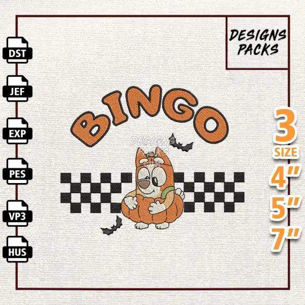 Bluey Dog EST 2018 Halloween Embroidery Design